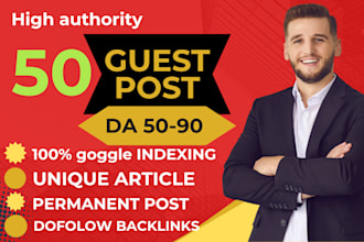 write publish high da premium, permanent guest post manual do follow backlinks