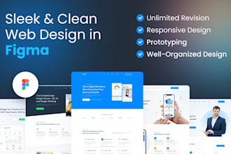 do responsive mobile app and website UI UX design in figma