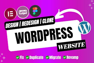 build, design, redesign, clone, copy, fix, customize or revamp wordpress website