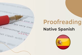 proofread and correct your spanish text