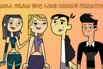draw your character like danny phantom