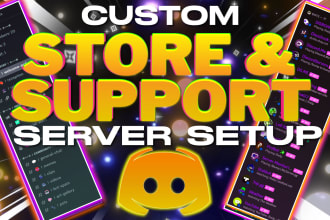 professionally set up a custom support discord server