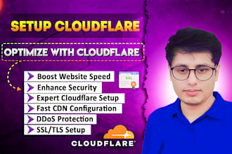 set up cloudflare, install SSL, configure CDN, and fix dns issues
