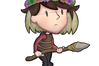 draw your character in a dont starve style