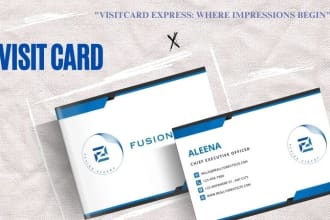 design professional visiting card, business card, name card