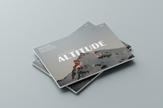 design a brochure, a booklet, a catalog, a sales sheet