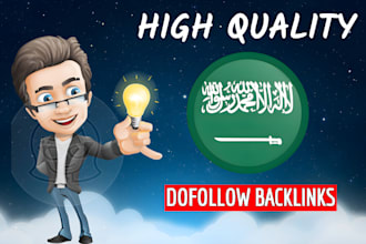 build premium dofollow arabic backlinks for local seo