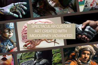 create custom and high detailed ai art using midjourney
