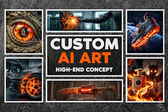 create custom ai art and premium refined cinematic ai image