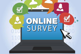 develop an online survey, questionnaire, feedback, form, poll, quiz