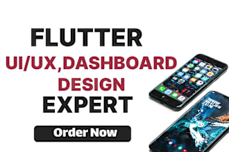 do flutter UI, dashboard, mobile app UI UX ,wireframes