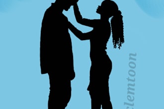 draw an excellent realistic silhouette for any project