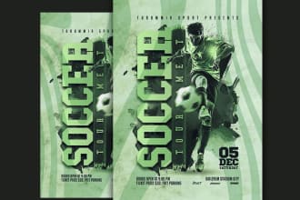 uniquely special sport, gym and fitness flyer and postcard