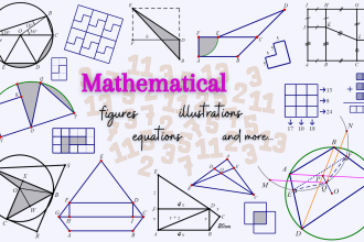 draw mathematics illustrations and figures, and type maths equations