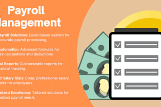 manage payroll in excel and generate salary slips for employees