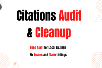 do complete local citations audit and cleanup for your business
