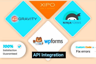 develop contact form, wp form, gravity form and ninja form and fix errors