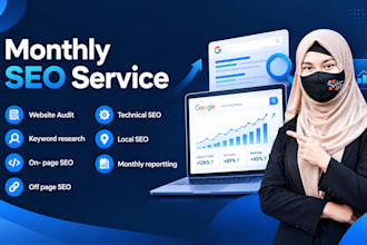 provide monthly SEO services for google rankings