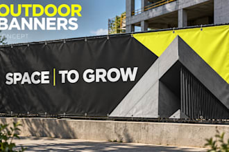 design outdoor banners and billboards ready for print