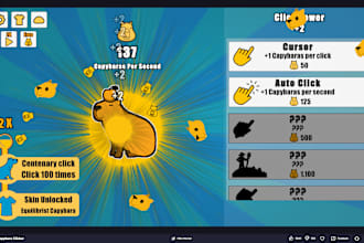 develop a unity 2d game for you