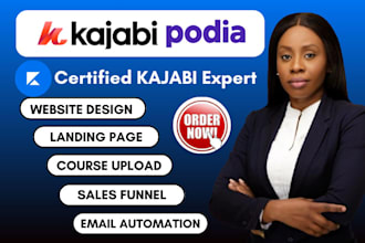 do kajabi website design, kajabi sales funnel, kajabi landing page, podia