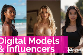 create a professional model, avatar or character for you