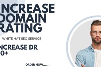 boost increase ahrefs DR domain rating upto 75 in 25 days