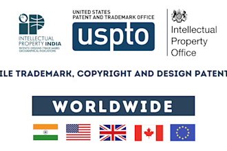 draft trademark application for uspto, US, UK, india, europe, australia, canada