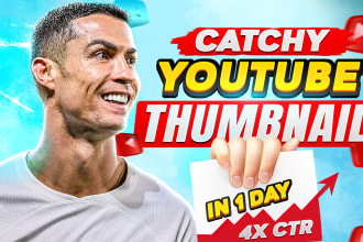 make amazing youtube thumbnail designs to boost views
