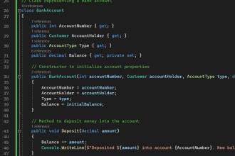 write c sharp and dot net code for you