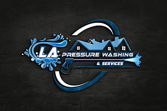 design residential and commercial cleaning service logo