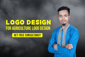 make logo for agriculture that is natural organic green eco friendly