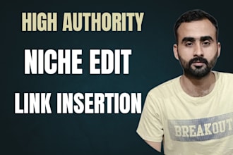 do link building and niche edit through blogger outreach