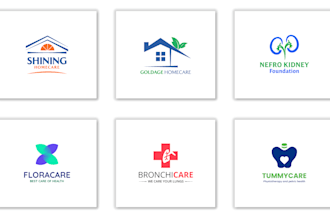 design medical healthcare home care logo