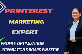 setup printerest profile board pin images