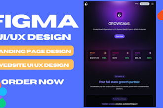 do figma website design with mockups