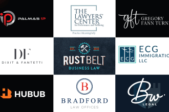 make law attorney and firms logo designs