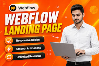be your webflow expert for webflow landing pages