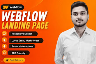 be your webflow expert for webflow landing pages