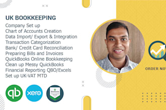 do UK bookkeeping, accounting, quickbooks online, excel,