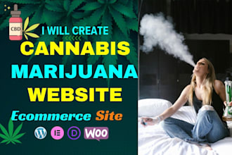 create cannabis, marijuana, hemp, cbd website and manage it