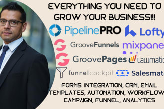 lofty CRM pipelinepro aweber mixpanel groove funnel cockpit page kart blog mail