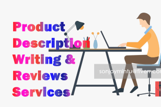 write shopify product descriptions and reviews by a pro review writer