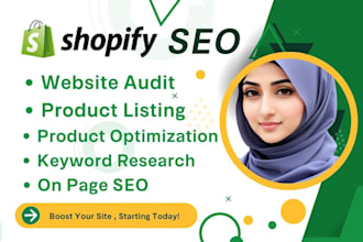 do  shopify SEO and product optimization to boost sales