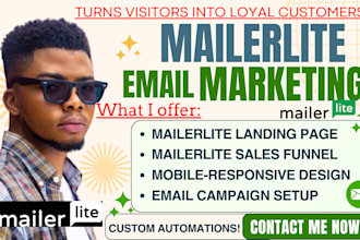 create mailerlite landing page email automation active campaign email template