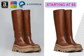 do ecommerce product photo editing background removal amazon image retouching