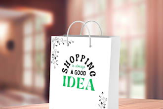 do customized product packaging design and shopping bag design