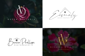 design a fancy elegant photography and signature logo