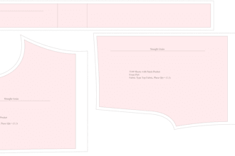 create digitally sewing paper pattern and grade it