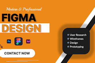 create figma design mobile app design, landing page, website UI UX mockup expert